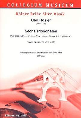 Rosier, C (: 6 Triosonaten Band 2 (Nr.7-9)
