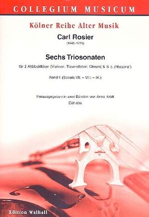Rosier, C (: 6 Triosonaten Band 2 (Nr.7-9)