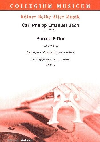 Bach, C P E: Sonate F-Dur