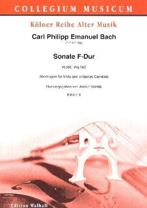 Bach, C P E: Sonate F-Dur