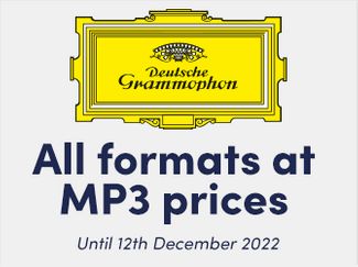 DG downloads promotion - all formats at MP3 prices (excludes recent releases from September 2022 onwards)