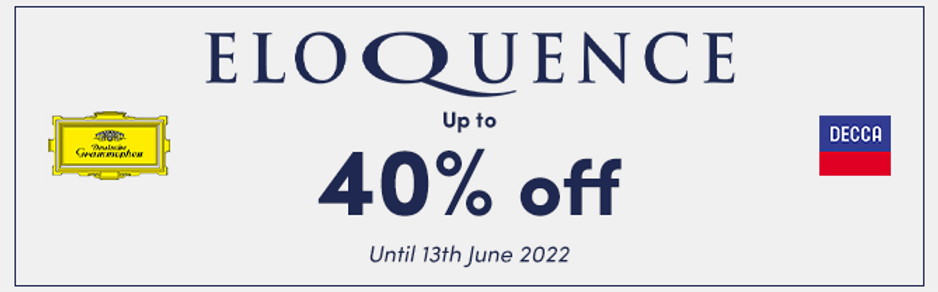 Eloquence - up to 40% off seclected CDs