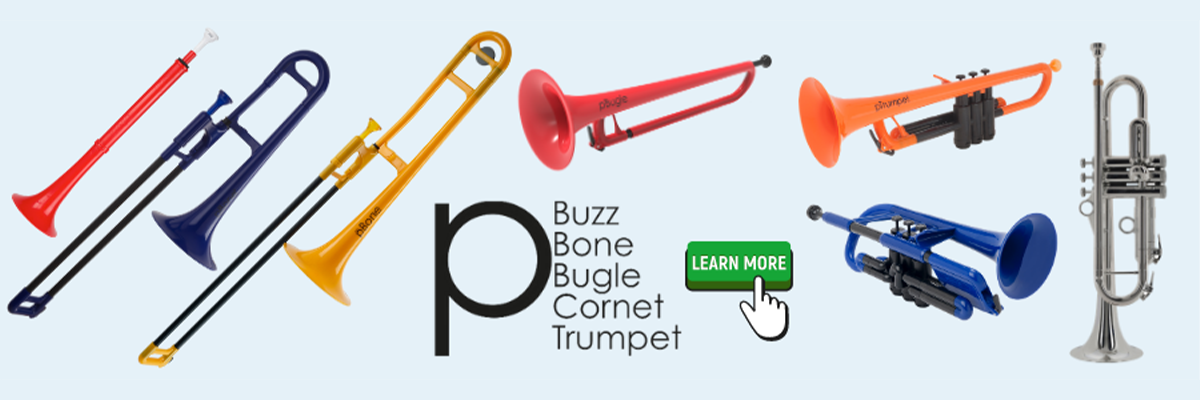 P buzz, bone, bugle, cornet, trumpet. Quality plastic musical instruments. Learn more.